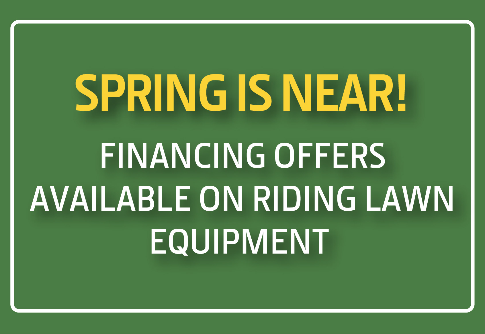 Riding Lawn Equipment Promotions