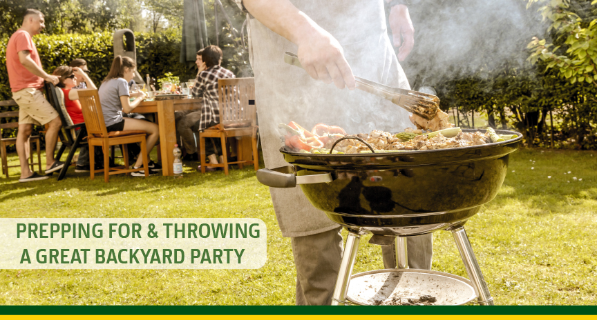 Prepping for & throwing  a great backyard party