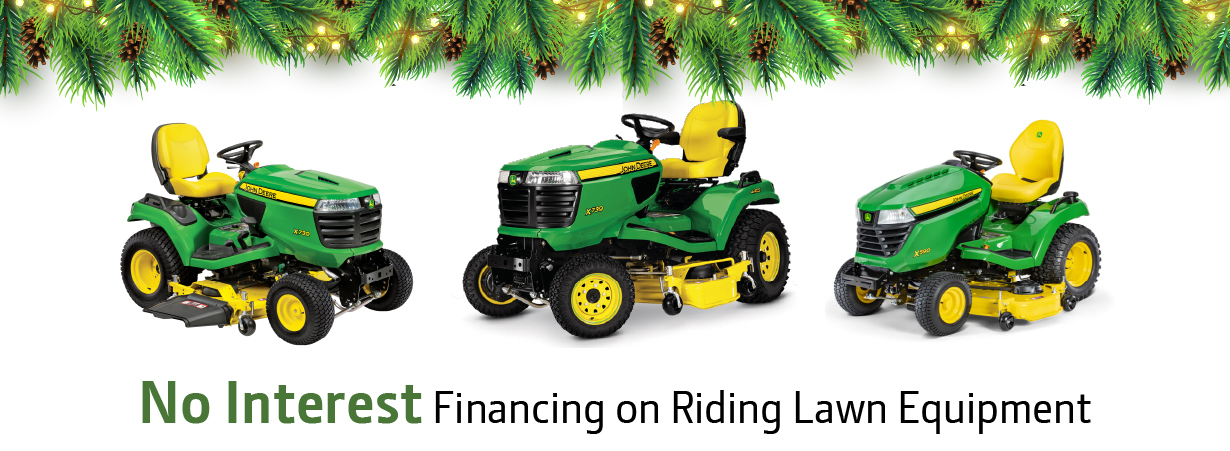 No interest financing on riding lawn equipment
